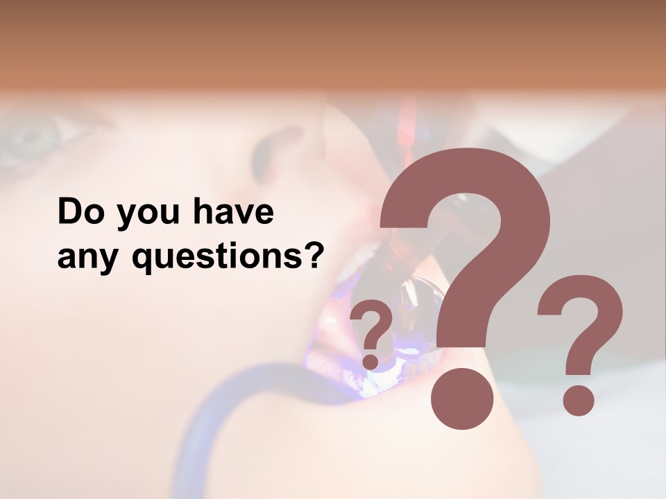 Oral Patient Ultraviolet PowerPoint Template