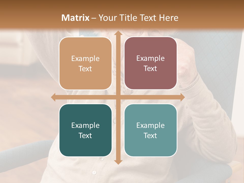 Armchair Joy Female PowerPoint Template