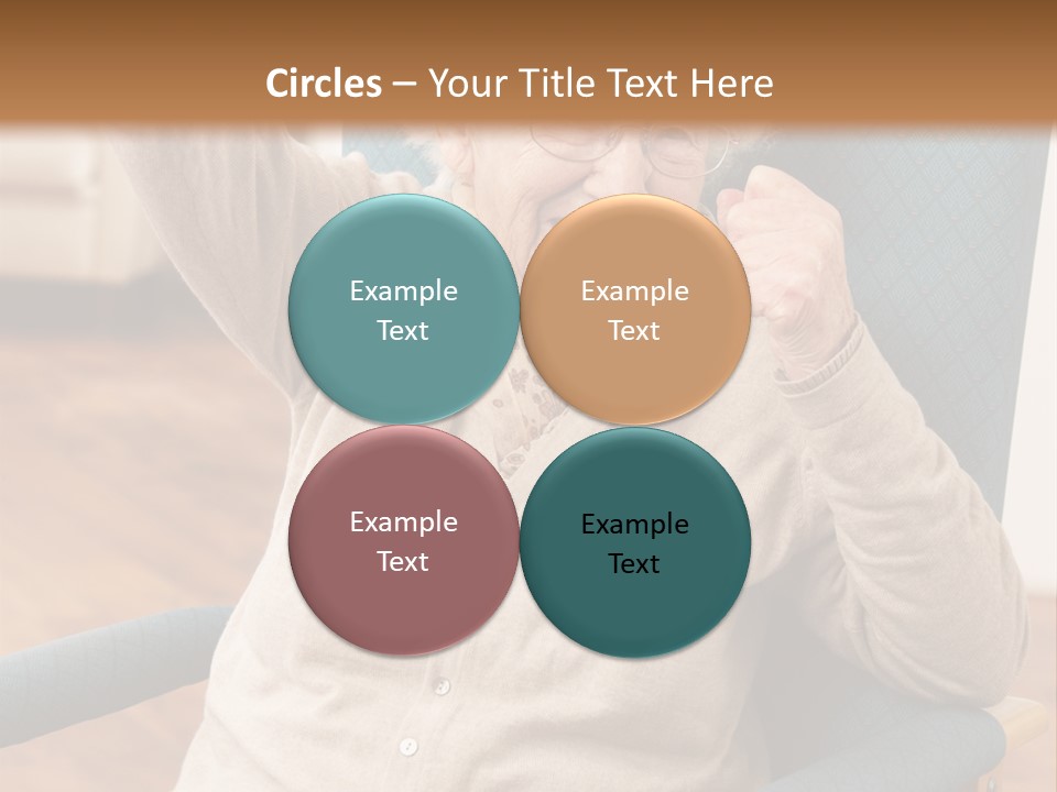 Armchair Joy Female PowerPoint Template