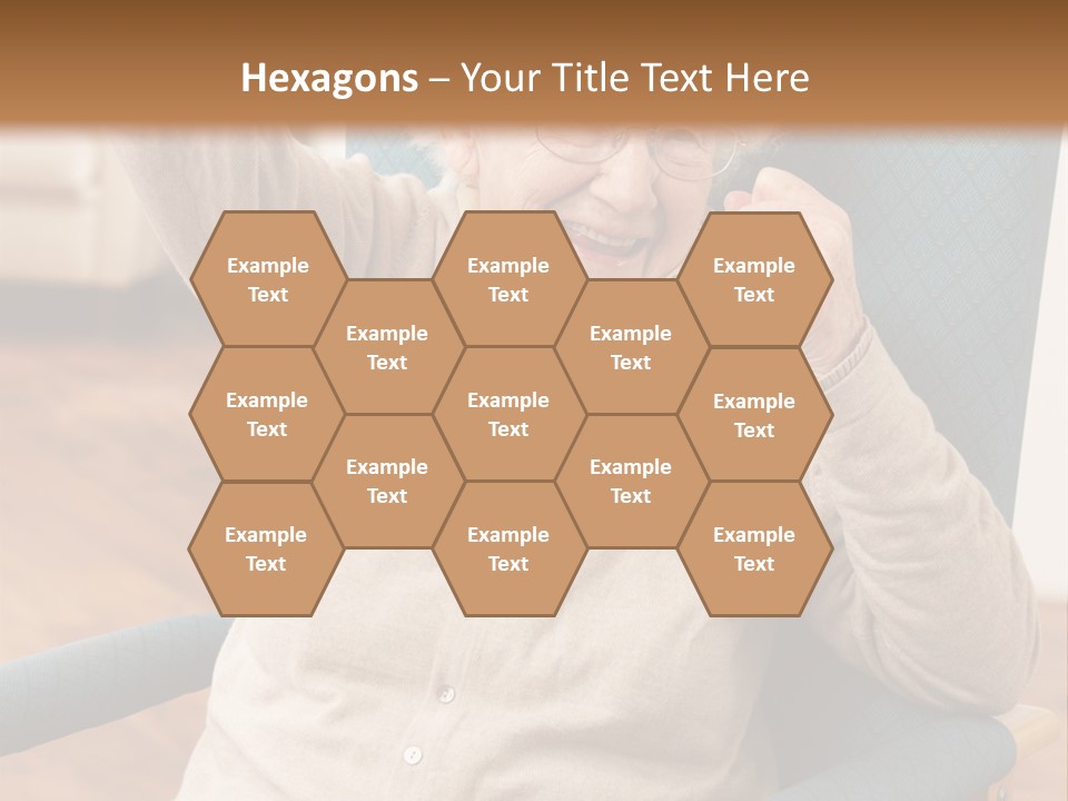 Armchair Joy Female PowerPoint Template