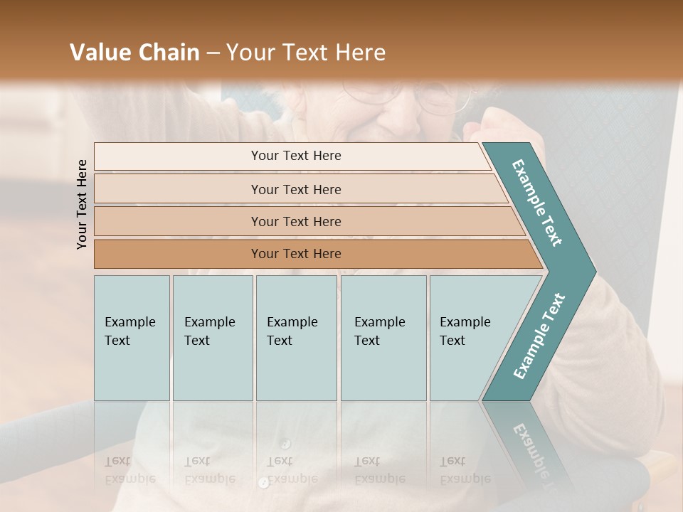 Armchair Joy Female PowerPoint Template