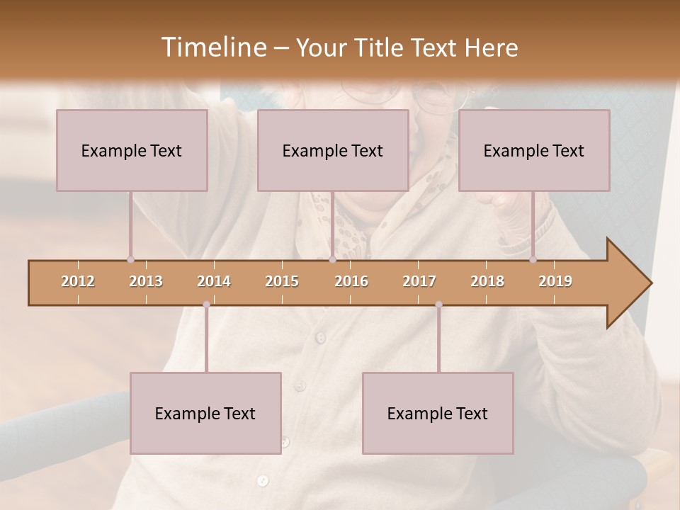 Armchair Joy Female PowerPoint Template