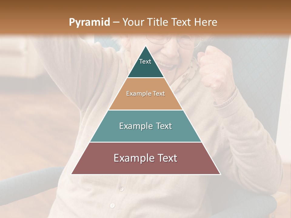 Armchair Joy Female PowerPoint Template