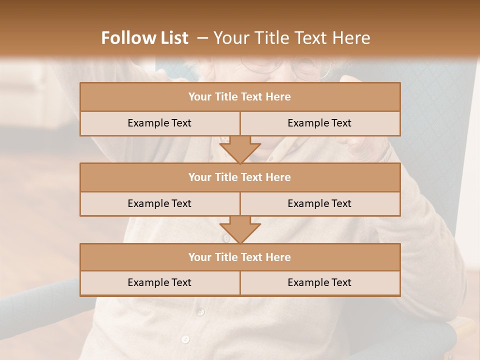 Armchair Joy Female PowerPoint Template
