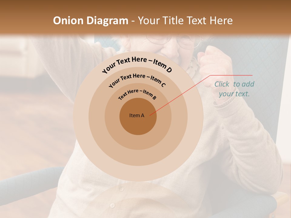 Armchair Joy Female PowerPoint Template