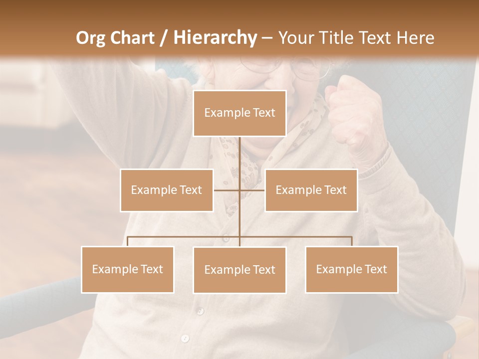 Armchair Joy Female PowerPoint Template