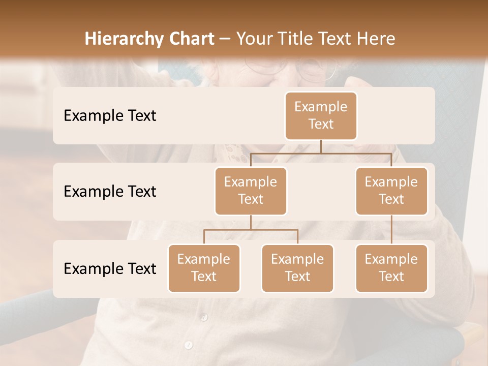 Armchair Joy Female PowerPoint Template