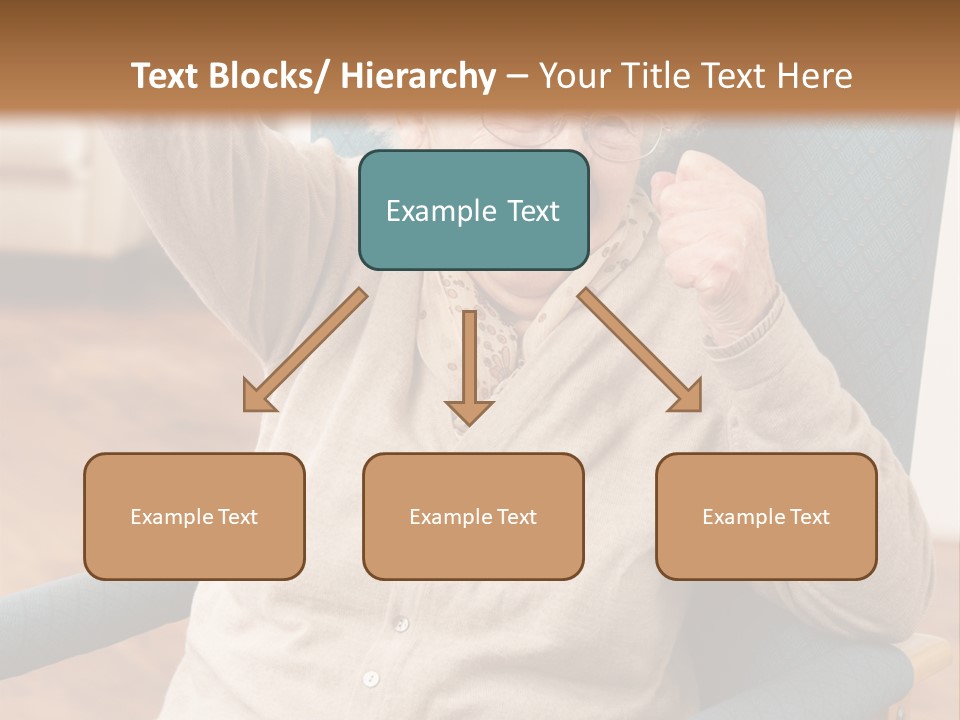 Armchair Joy Female PowerPoint Template