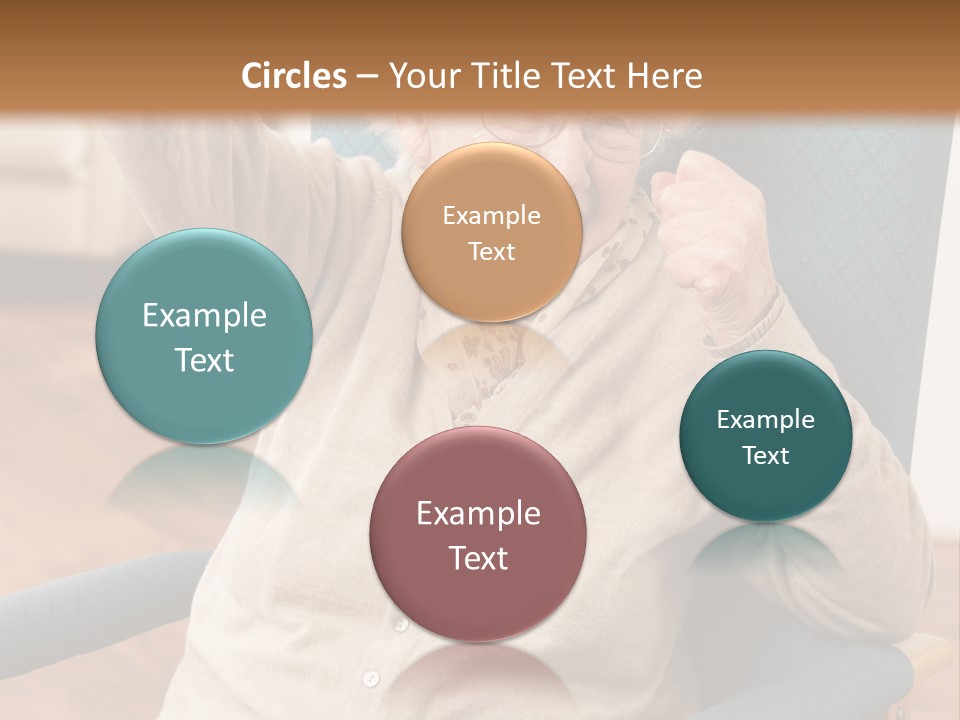 Armchair Joy Female PowerPoint Template