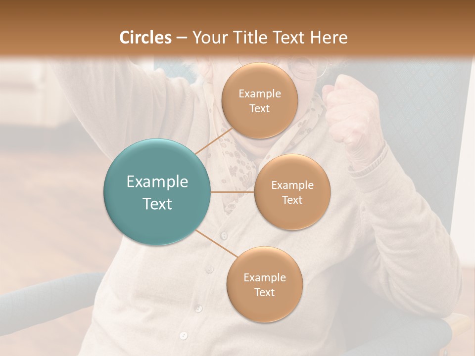 Armchair Joy Female PowerPoint Template