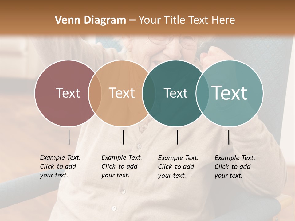 Armchair Joy Female PowerPoint Template