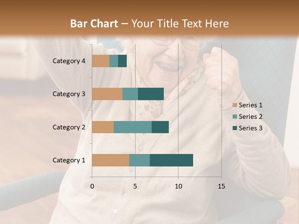 Armchair Joy Female PowerPoint Template