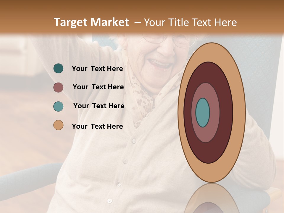 Armchair Joy Female PowerPoint Template