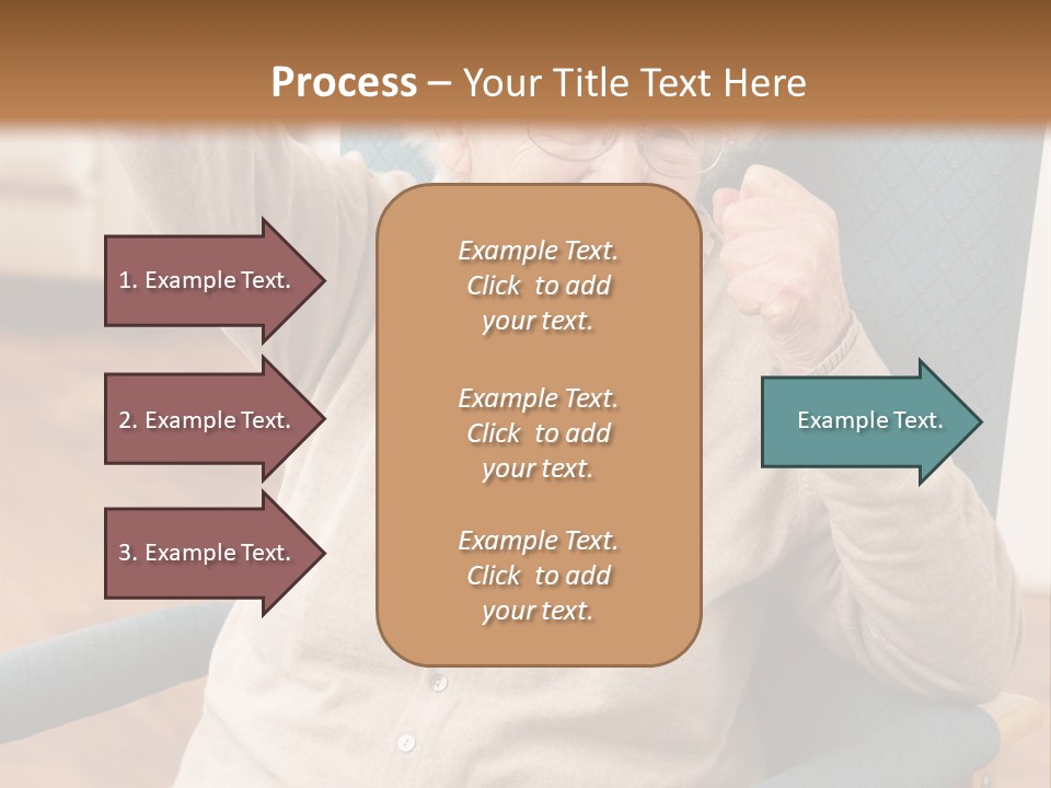 Armchair Joy Female PowerPoint Template