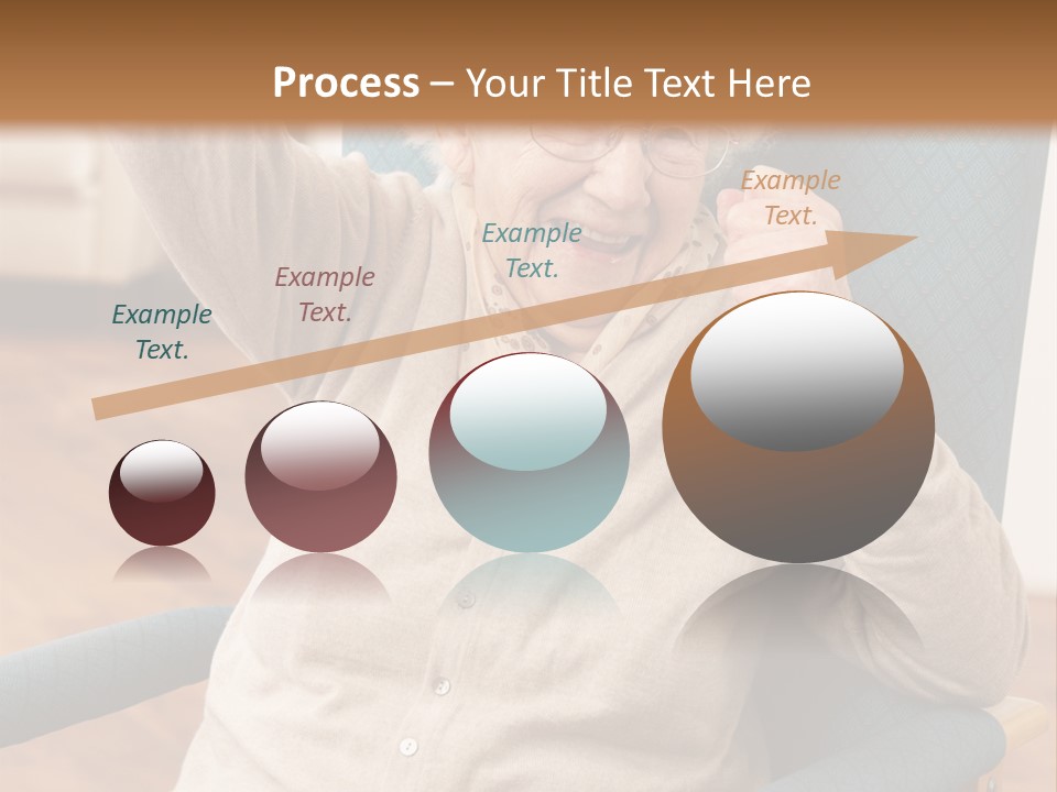 Armchair Joy Female PowerPoint Template