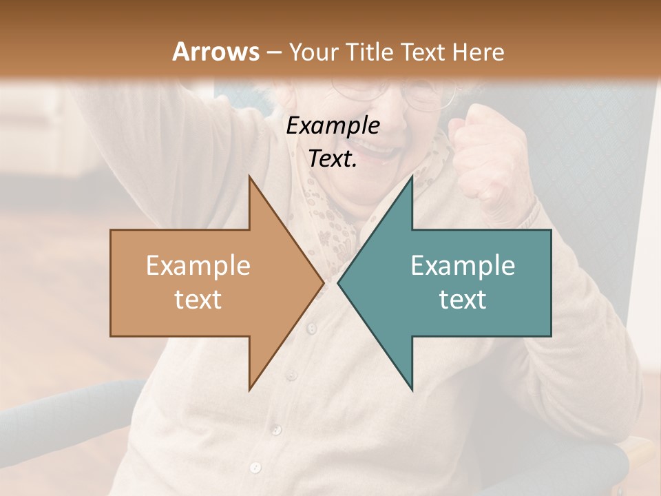 Armchair Joy Female PowerPoint Template