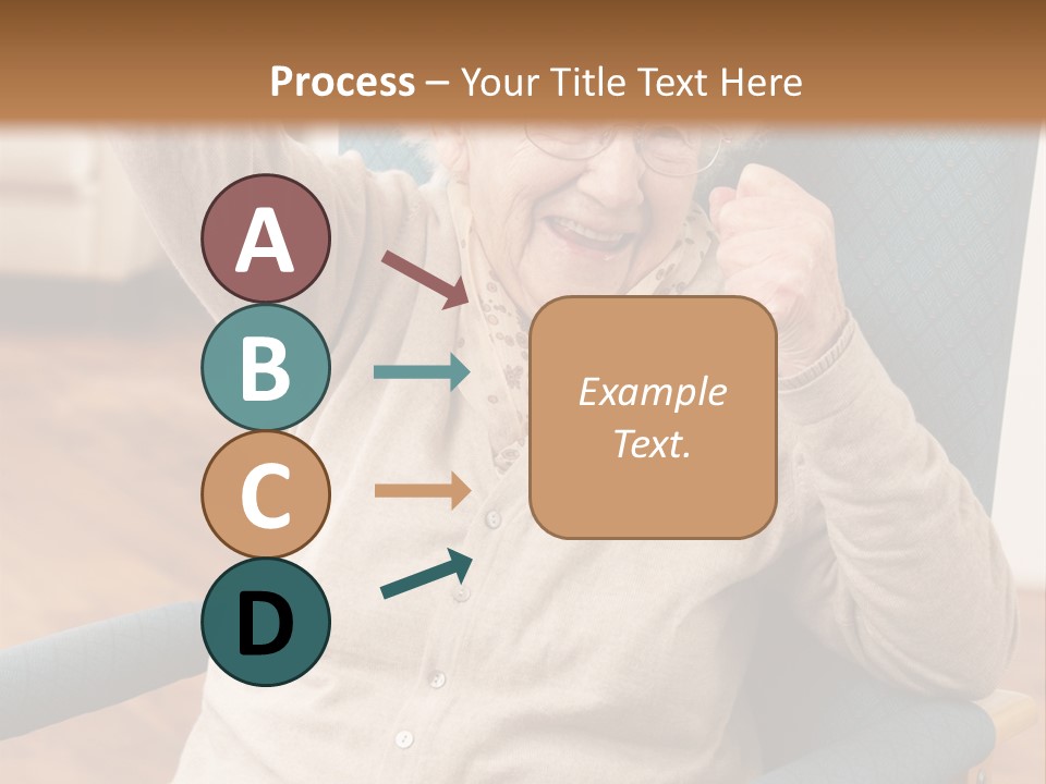 Armchair Joy Female PowerPoint Template