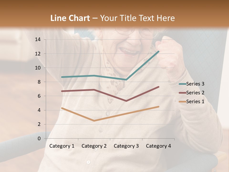 Armchair Joy Female PowerPoint Template