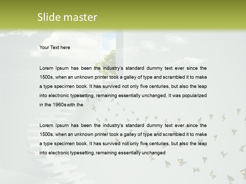 Dream Success Landscape PowerPoint Template