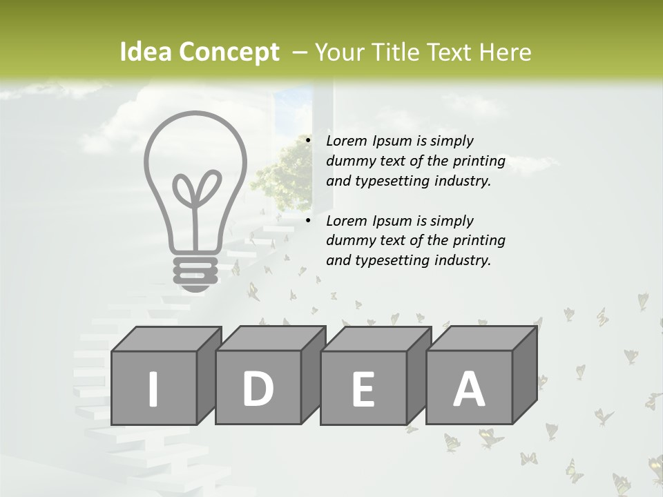 Dream Success Landscape PowerPoint Template