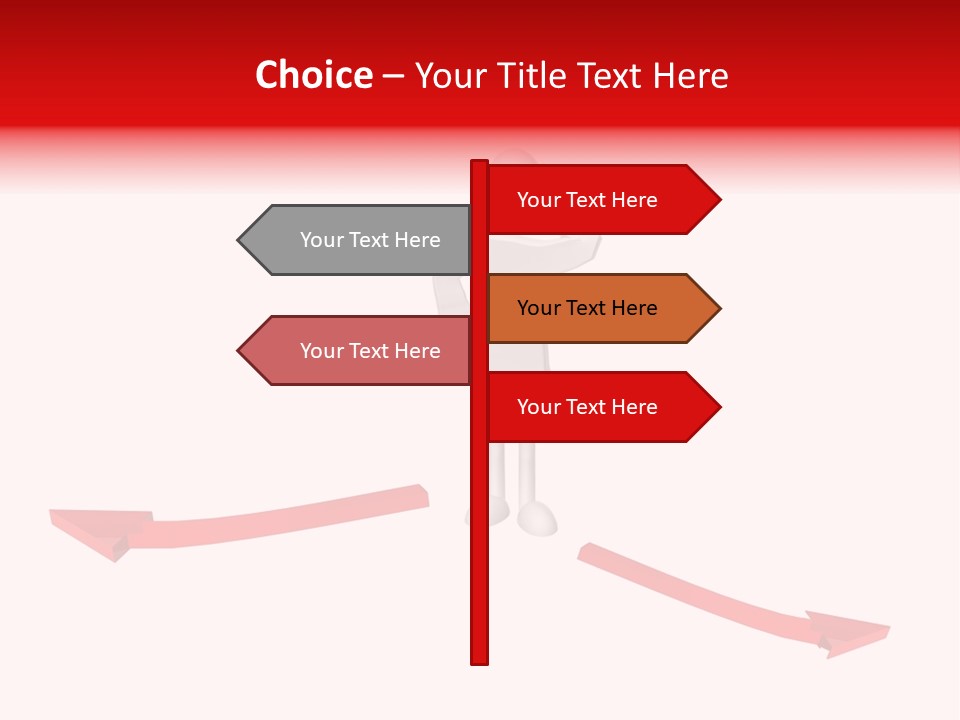 Assistance Sign Occupation PowerPoint Template