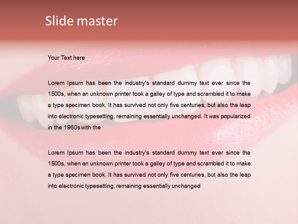 Face Skin Smile PowerPoint Template