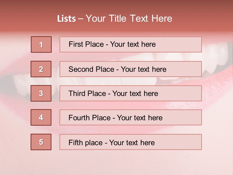 Face Skin Smile PowerPoint Template