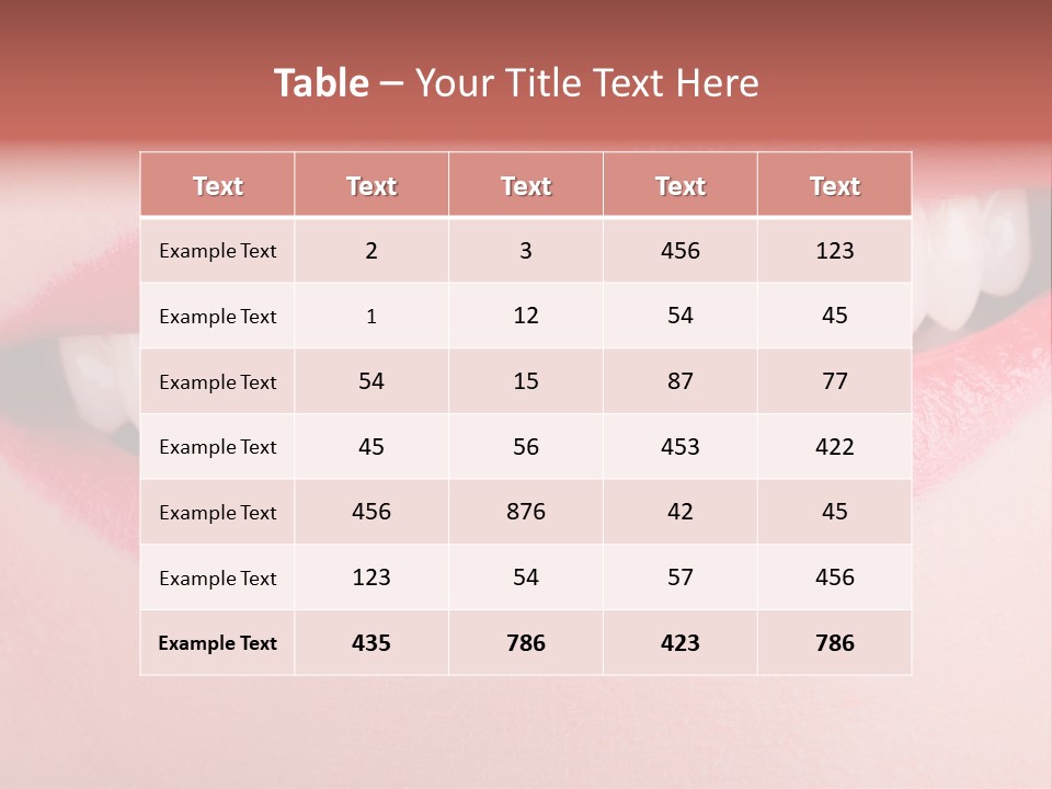Face Skin Smile PowerPoint Template