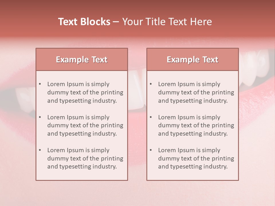 Face Skin Smile PowerPoint Template