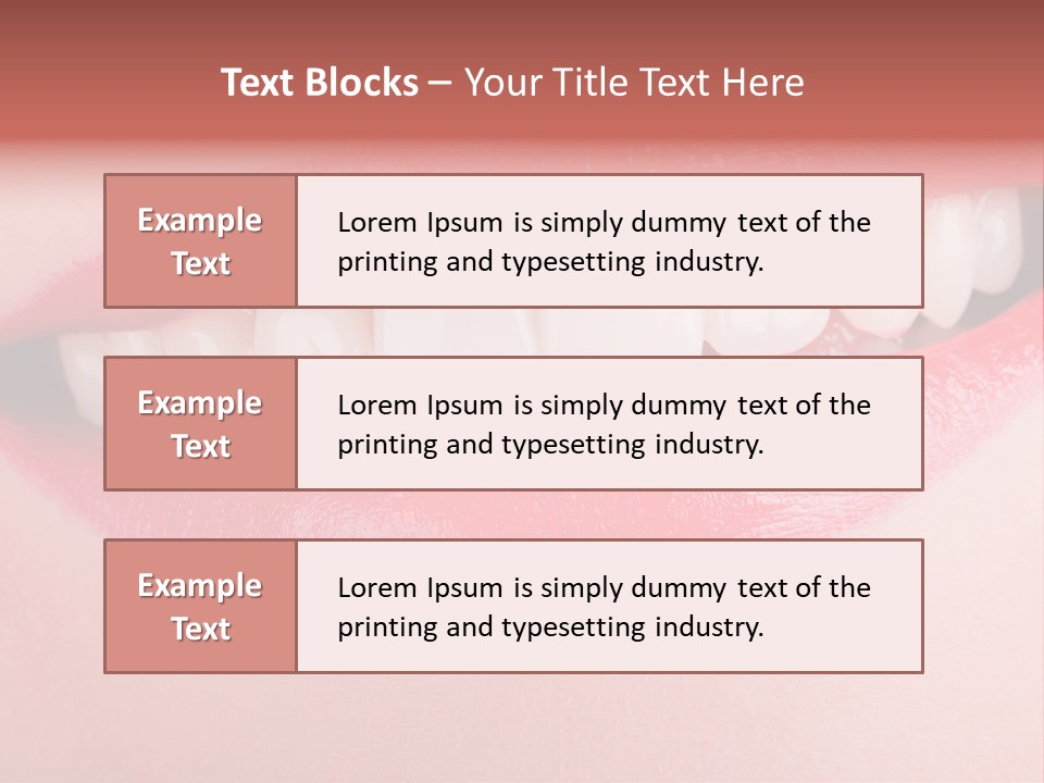 Face Skin Smile PowerPoint Template