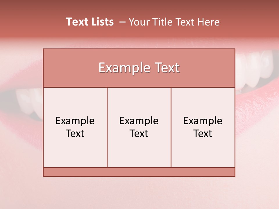 Face Skin Smile PowerPoint Template
