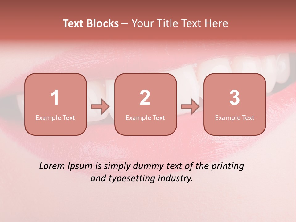 Face Skin Smile PowerPoint Template