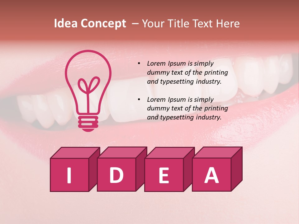 Face Skin Smile PowerPoint Template
