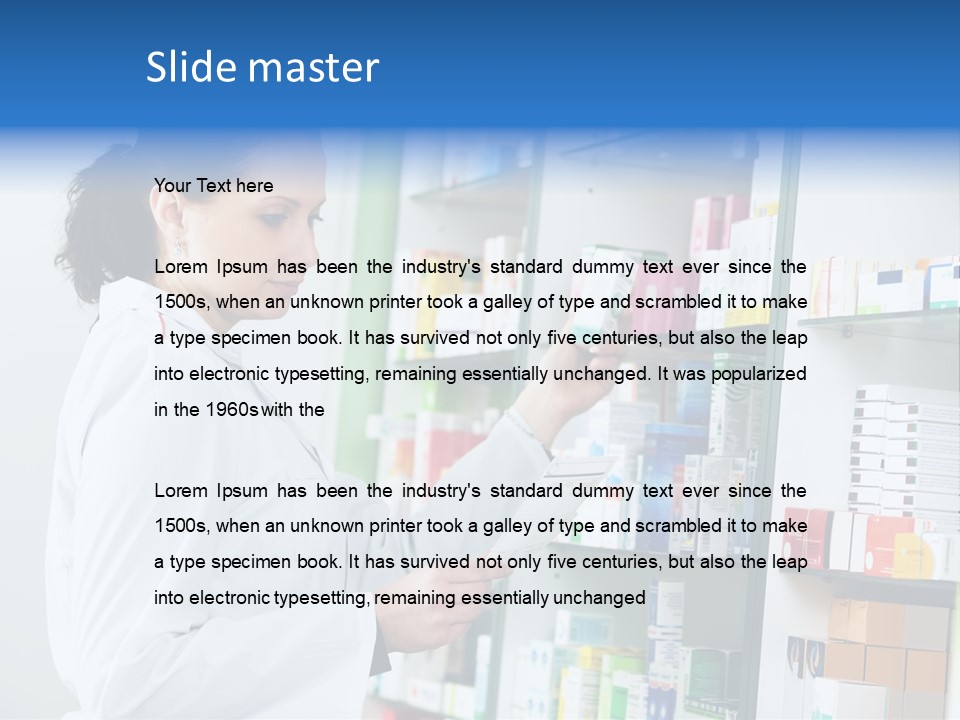 Chemist Health Warehouse PowerPoint Template