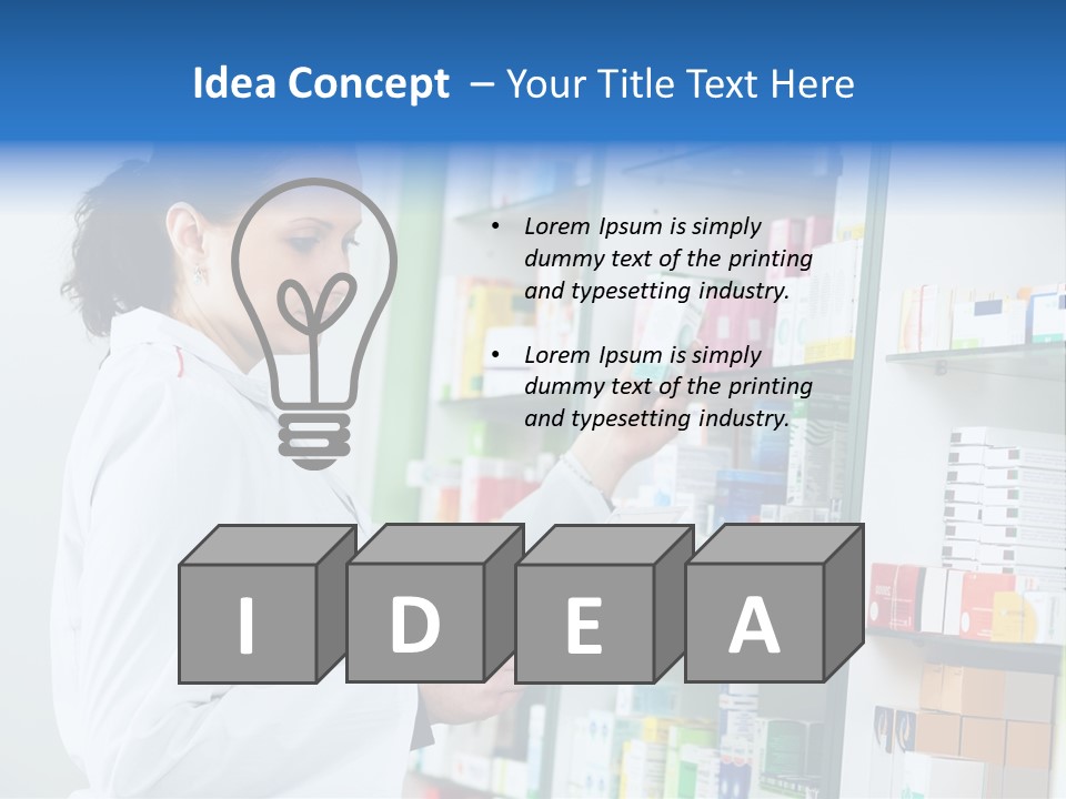 Chemist Health Warehouse PowerPoint Template