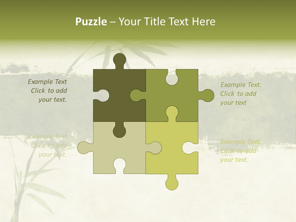 Antique Leaves East PowerPoint Template