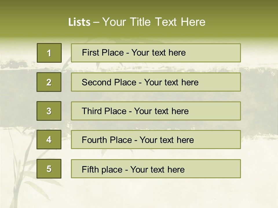 Antique Leaves East PowerPoint Template