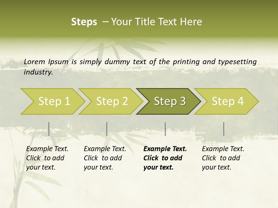 Antique Leaves East PowerPoint Template