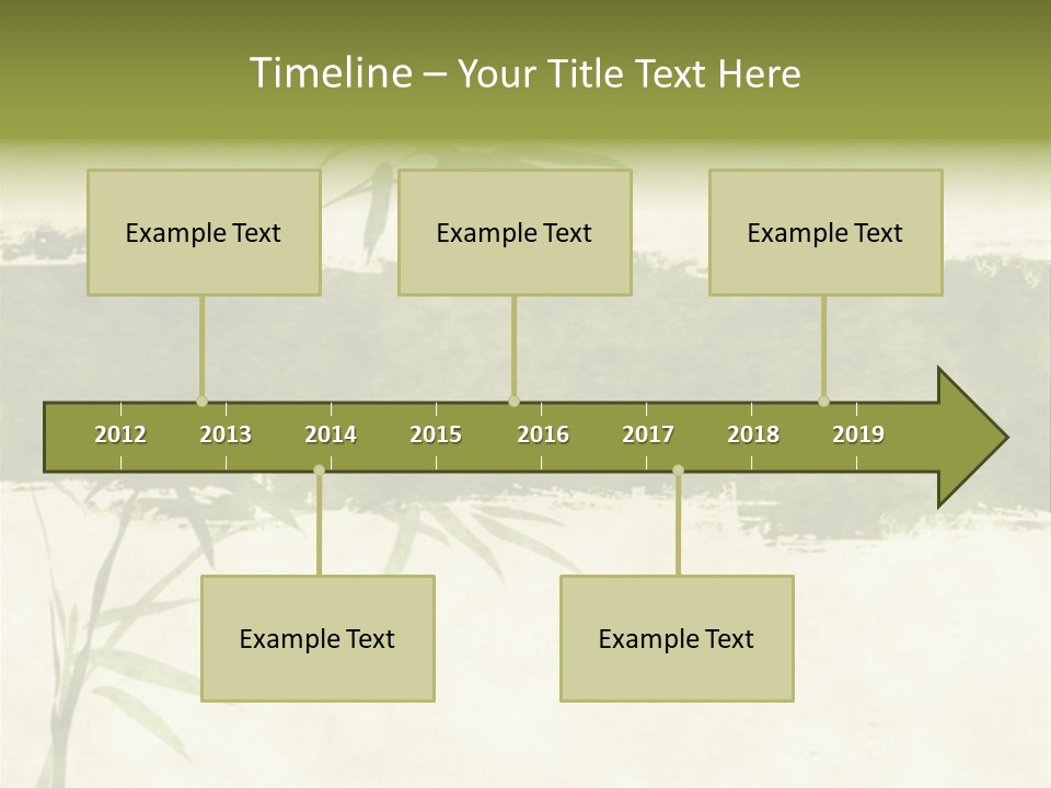 Antique Leaves East PowerPoint Template