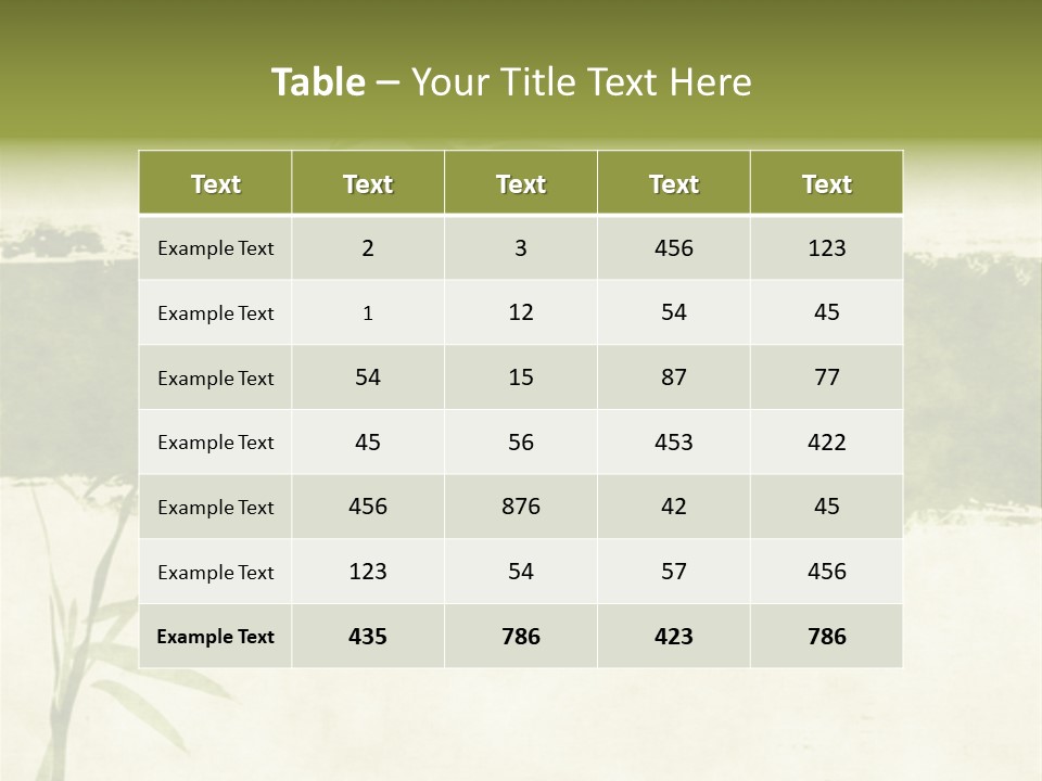 Antique Leaves East PowerPoint Template