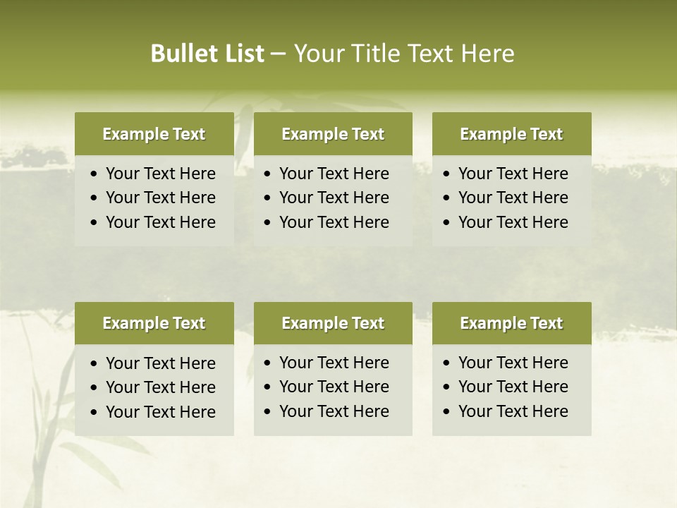 Antique Leaves East PowerPoint Template