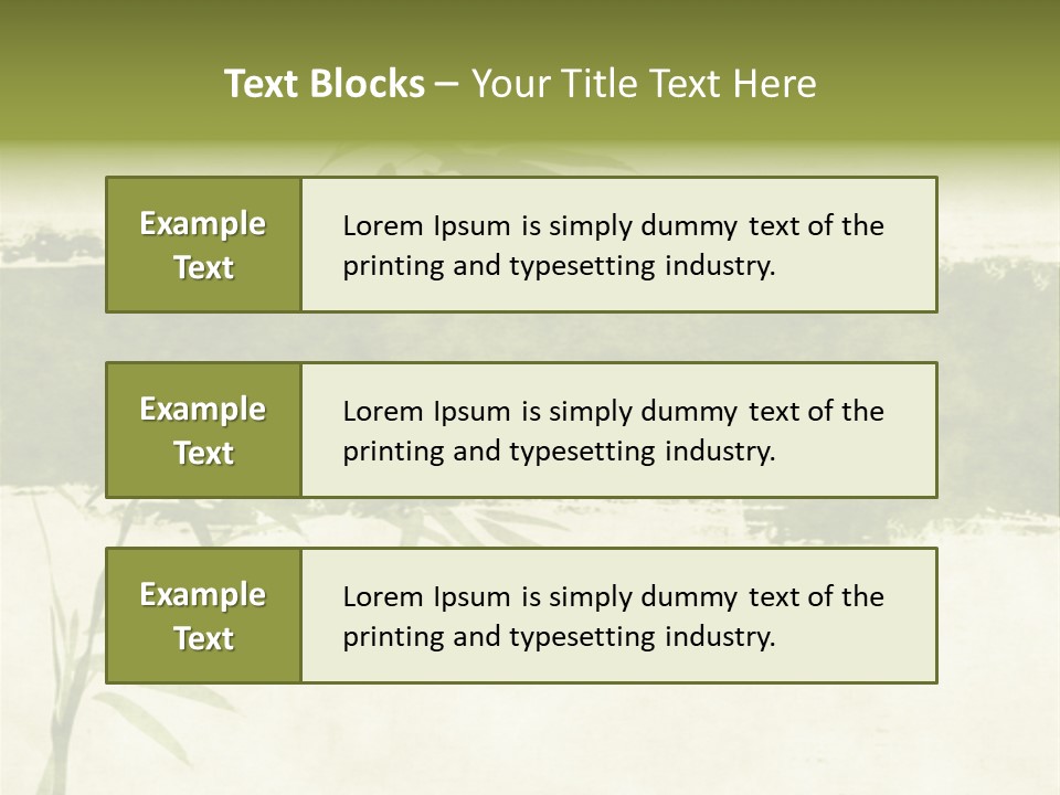 Antique Leaves East PowerPoint Template