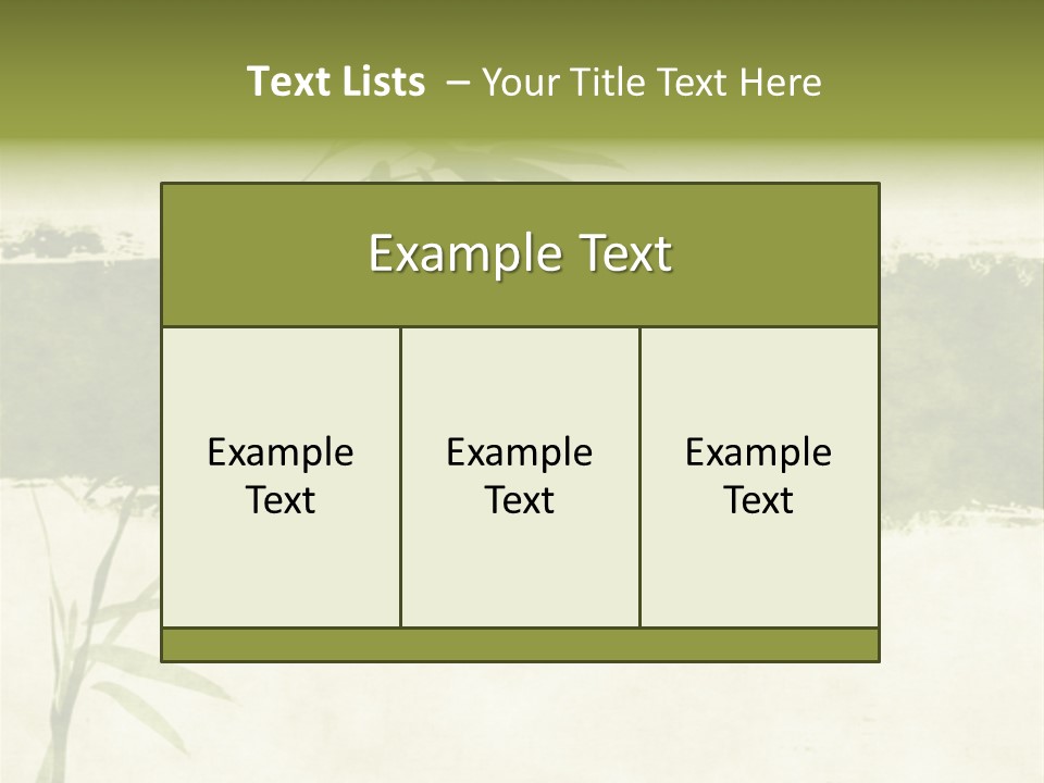 Antique Leaves East PowerPoint Template