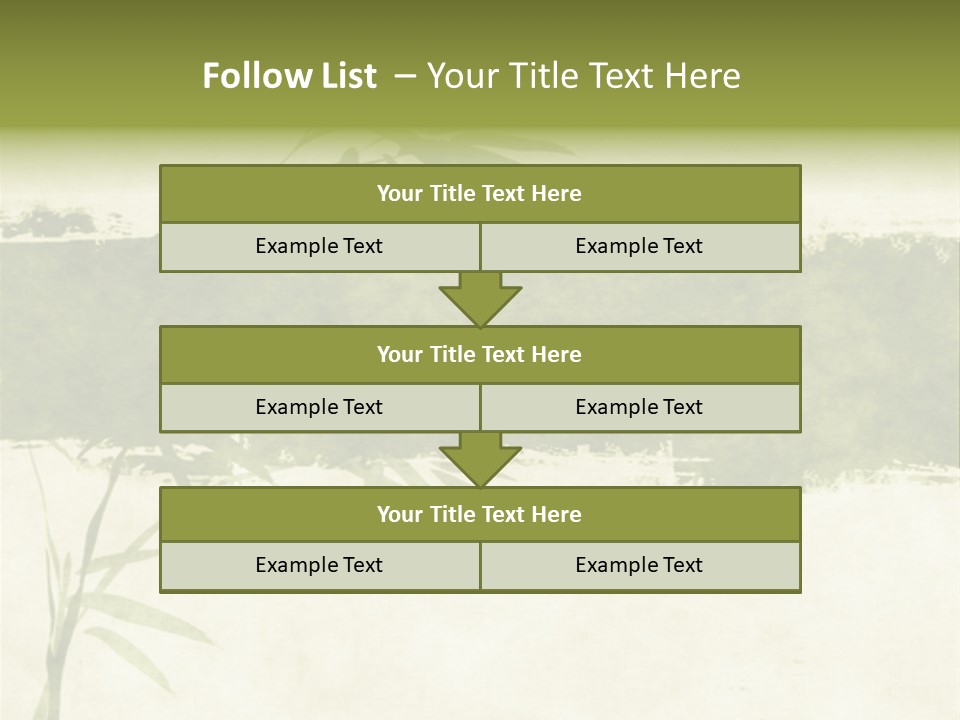 Antique Leaves East PowerPoint Template