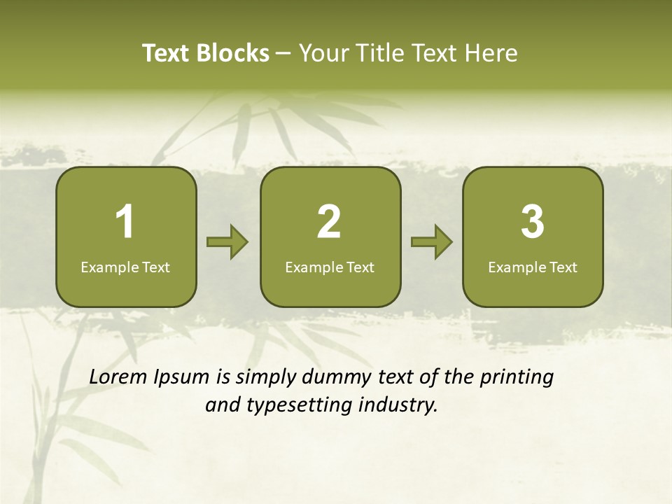 Antique Leaves East PowerPoint Template