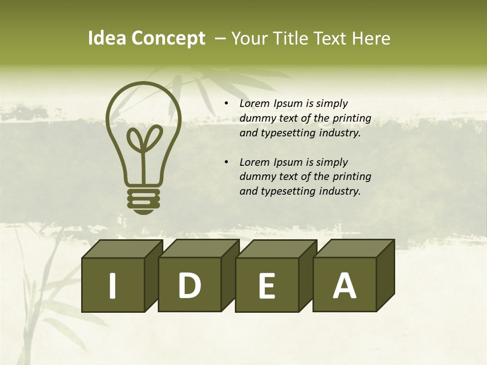 Antique Leaves East PowerPoint Template