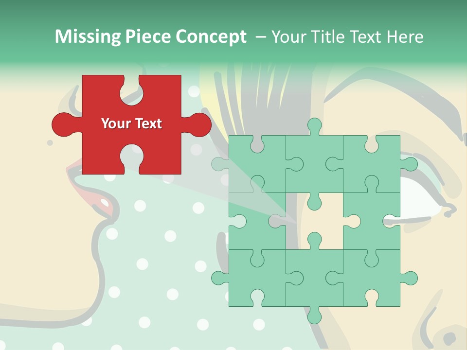 Art Retro White PowerPoint Template