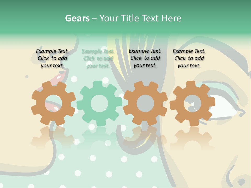 Art Retro White PowerPoint Template