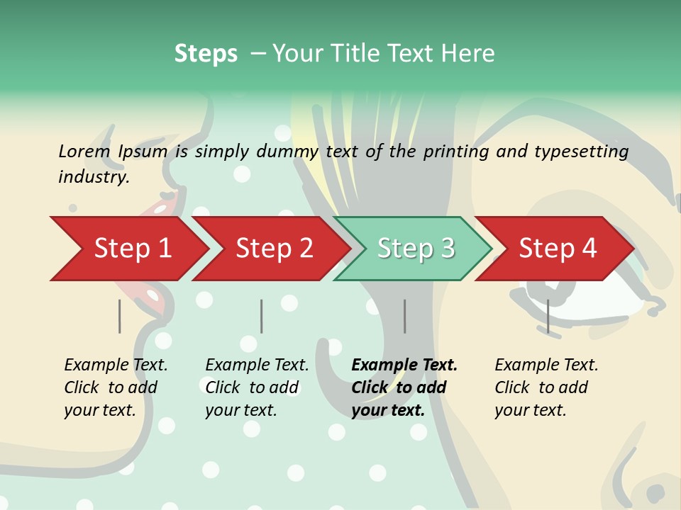Art Retro White PowerPoint Template