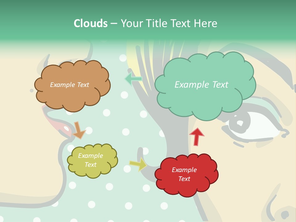 Art Retro White PowerPoint Template